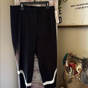 Alfani Black Pants with White Accents